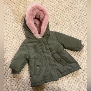 NEW Gymboree Baby Girl’s Soft Faux Fur Parka